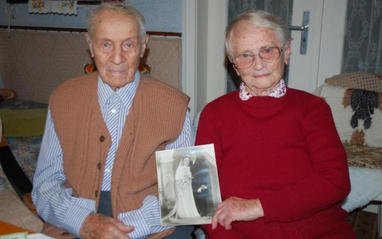 Ilonka néni és Jenő bácsi 70. házassági évfordulóját ünnepli