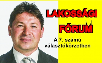 Lakossági fórumot tart Horváth Gábor