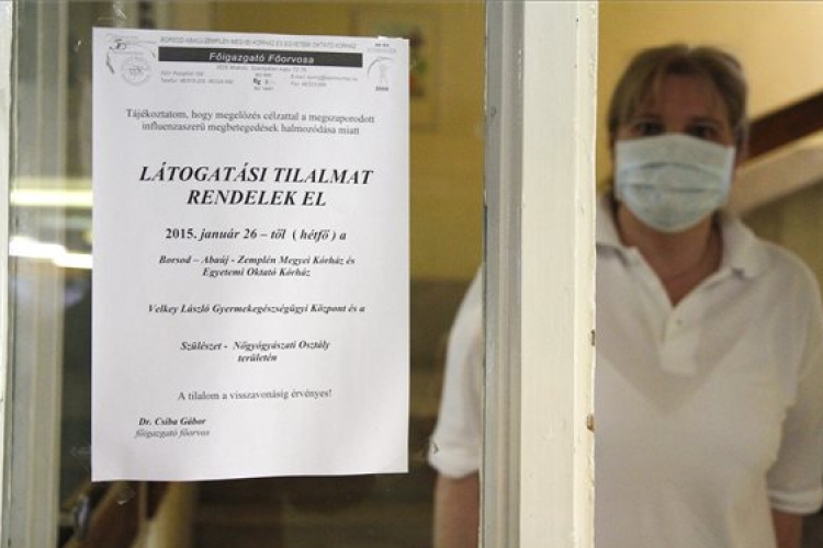 Influenza: tizenhárom megyében van látogatási tilalom