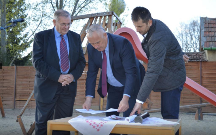 Letették az új óvoda alapkövét Kunszálláson
