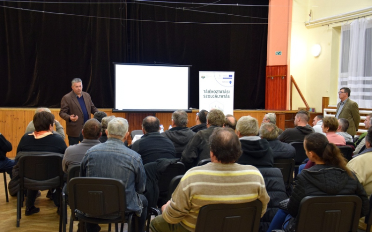 Falugazdász tájékoztató rendezvényt tartottak Petőfiszálláson