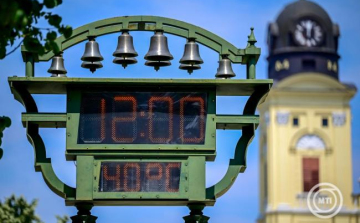 Hőség - Meteorológia: megdőlt az országos és a fővárosi hőmérsékleti rekord is kedden