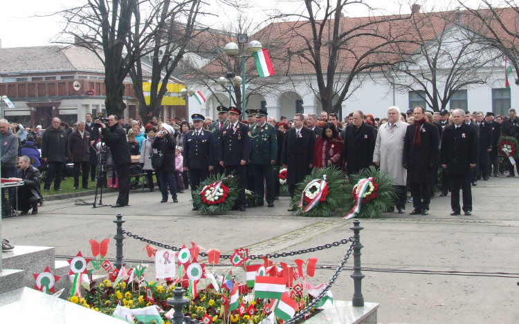 Városi megemlékezés nemzeti ünnepünkön