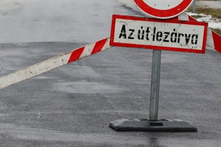 Forgalomkorlátozás Kiskunfélegyházánál
