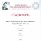 Ezüst diploma a Kodály Zoltán Magyar Kórusversenyen