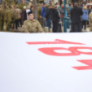 Élő kokárdát alkottak Félegyháza végzős diákjai a városközpontban