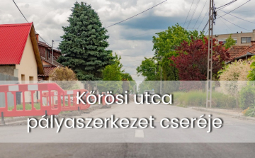 Megkezdődött a pályaszerkezet cseréje a Kőrösi utcában