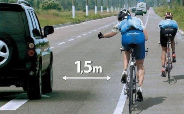 „Másfél méter” – a kerékpárosok védelmében indul kampány