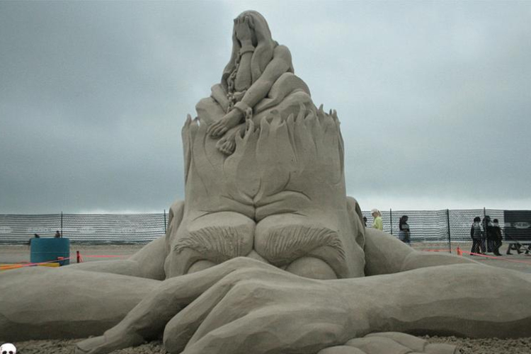 Tengerparti művészet: lenyűgöző homokszobrok