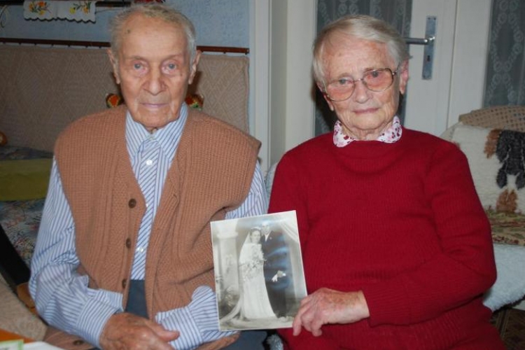 Ilonka néni és Jenő bácsi 70. házassági évfordulóját ünnepli