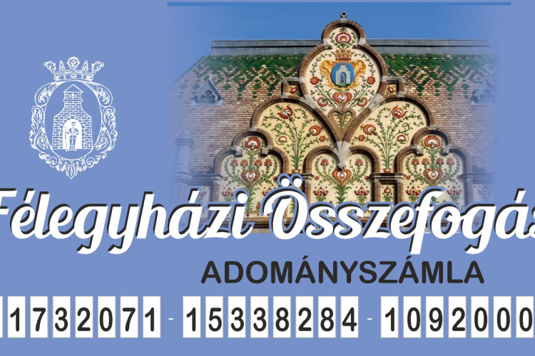 Segítsük egymást! - Elindult a Félegyházi Összefogás Adományszámla